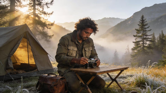 Sorgenfrei campen: Kamera in der Wildnis so nutzen, dass nur der Wind am Zelt rüttelt