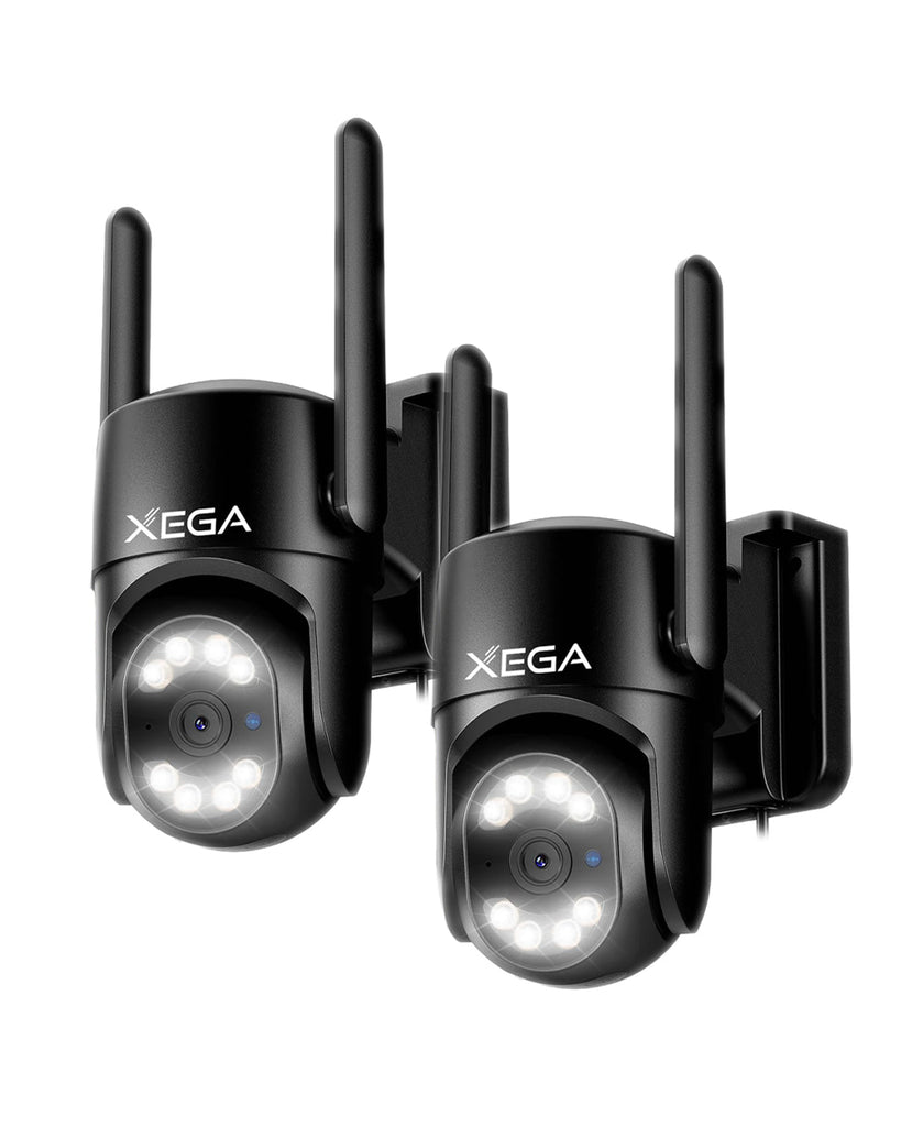 Xega 4G LTE Überwachungskamera 2K Outdoor Auto Tracking und AI Human Detection