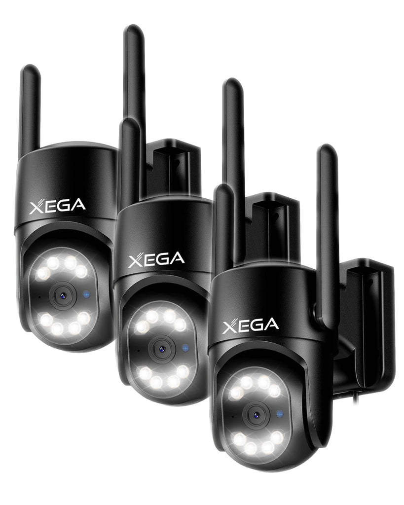 Xega 4G LTE Überwachungskamera 2K Outdoor Auto Tracking und AI Human Detection