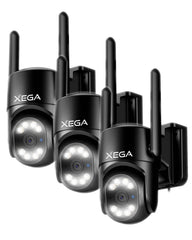 Xega 4G LTE Überwachungskamera 2K Outdoor Auto Tracking und AI Human Detection