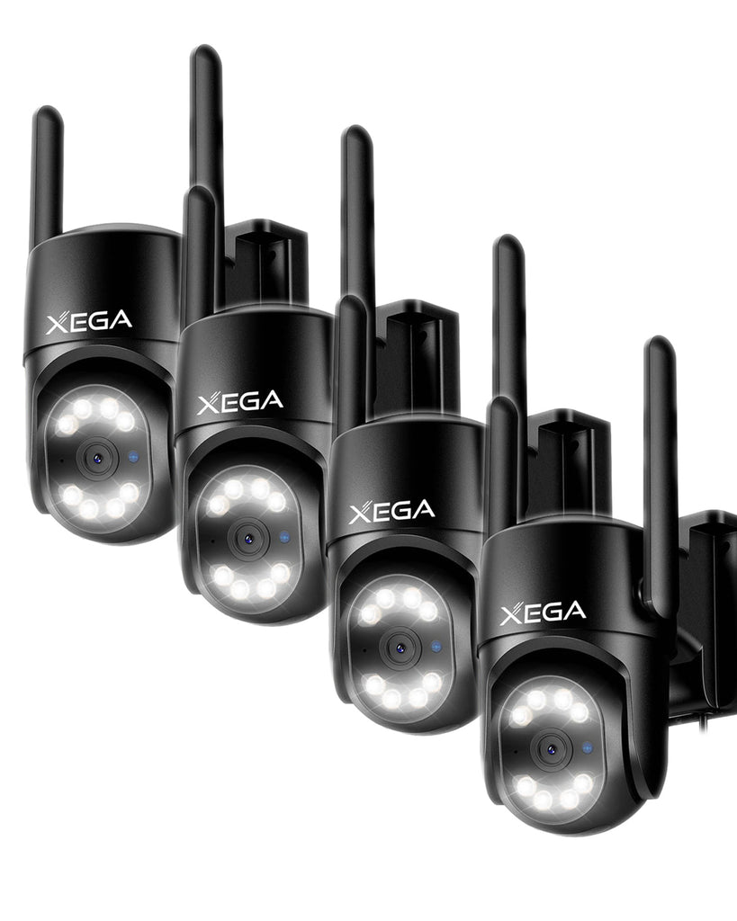Xega 4G LTE Überwachungskamera 2K Outdoor Auto Tracking und AI Human Detection
