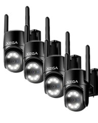 Xega 4G LTE Überwachungskamera 2K Outdoor Auto Tracking und AI Human Detection