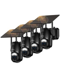 Xega 2K WIFI Outdoor Solar Überwachungskamera mit Dual Objektiv & 12x Hybrid Zoom