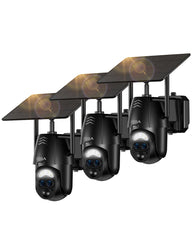 Xega 2K WIFI Outdoor Solar Überwachungskamera mit Dual Objektiv & 12x Hybrid Zoom
