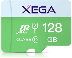 Xega 64/128 GB TF-Karte, UHS-I Flash-Speicherkarte, Hochgeschwindigkeit bis zu 100 MB/s, Klasse 10, U3, V30, A1, ExFAT TF-Karte für Überwachungskamera