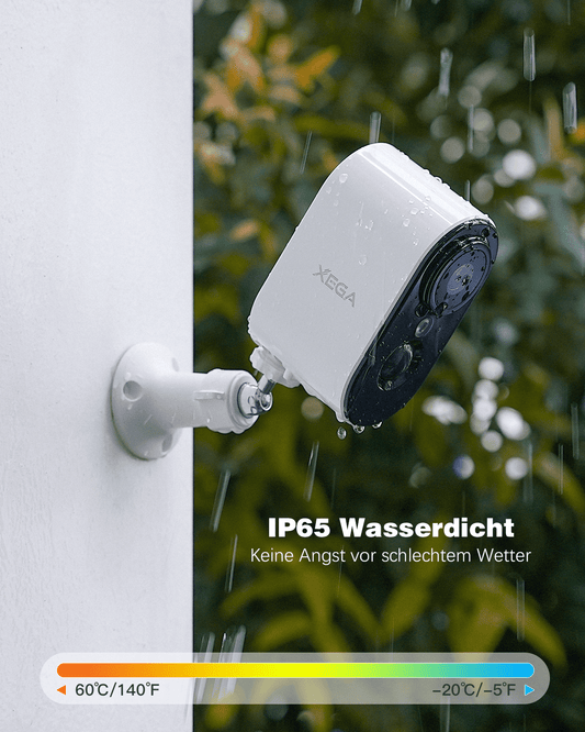 Xega 4G LTE Innen Kamera IP65 wasserdicht, 3MP Farbe Nachtsicht bei Regen