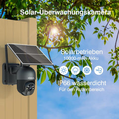 Xega 4G LTE drahtlose Solar-Außenüberwachungskamera mit SIM-Karte und 2K-Farb-Nachtsicht
