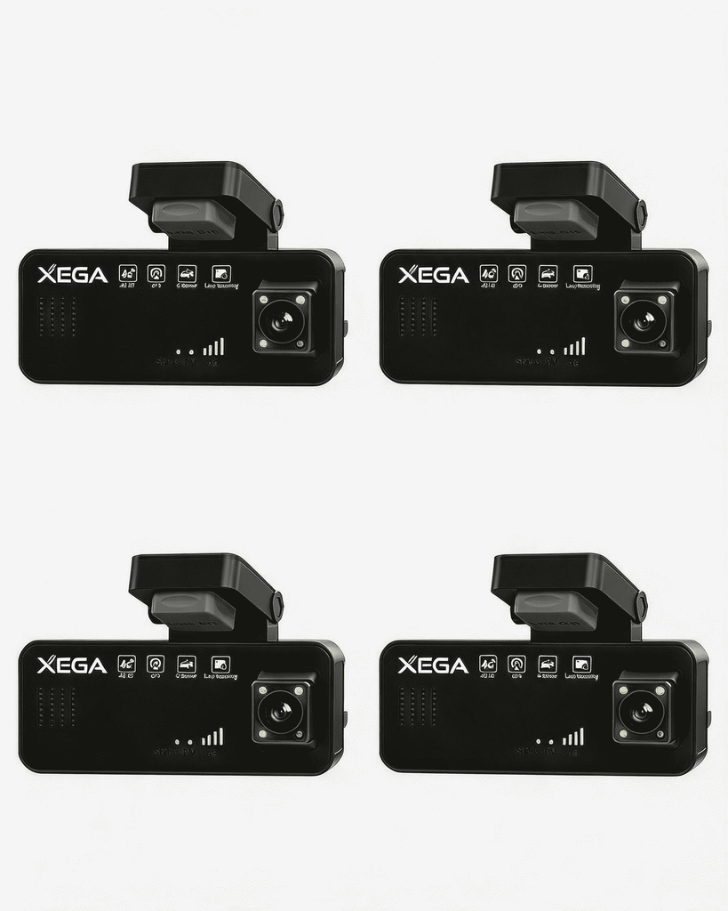 XEGA 2K 4G LTE Dashcam Auto Vorne Hinten mit SIM Karte, Dashcam mit Parküberwachung, App-Zugriff, 2-Wege Talk, Bewegungserkennung, Nachtsicht, GPS, Privater Modus.