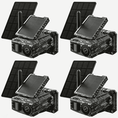 Xega 4G Cellular Trail Camera with SIM Card & Dual Solar Panel No-Glow Night Vision Hunting Camera