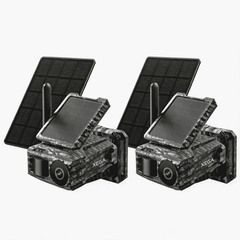 Xega 4G Cellular Trail Camera with SIM Card & Dual Solar Panel No-Glow Night Vision Hunting Camera