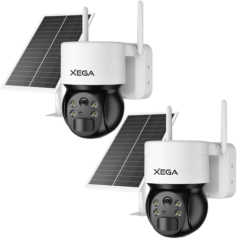 Xega XG-03 4G LTE Überwachungskamera mit SIM-Karte,2K HD Farbe Nachtsicht 355°/120°, keine WiFi, PIR-Bewegungserkennung.